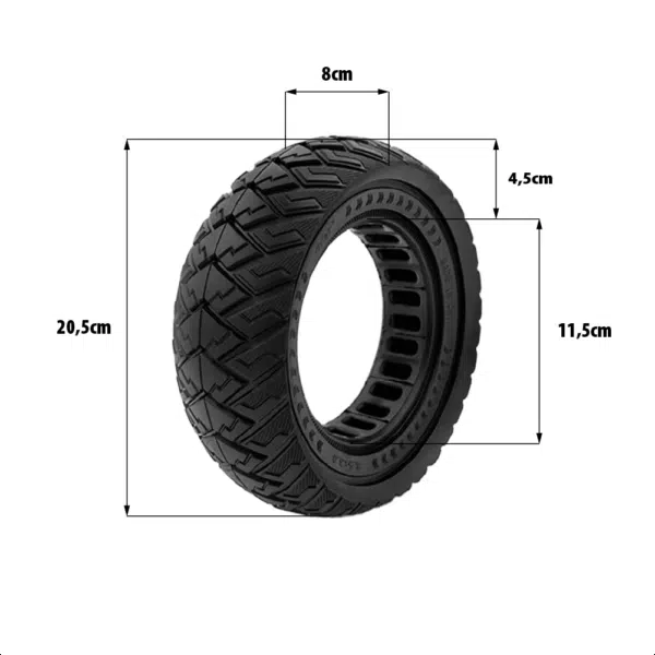 2 Vollgummireifen 8,5*3 Vsett 8 (Vorderrad) – Vsett 9 (Vorder- und Hinterrad) Kukirin G2 Pro 2023