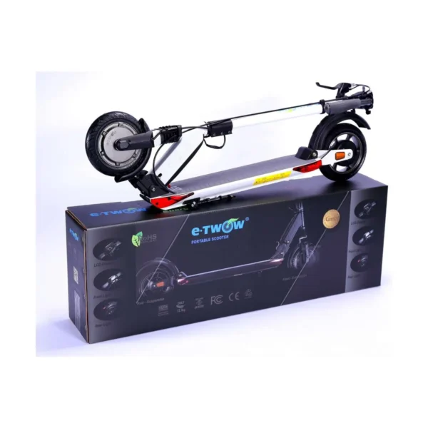 E Twow Booster GT SL 8-Zoll-Elektroroller, 500 W, 48 V, 78 A, Schwarz, 25 km/h, 40 km/h