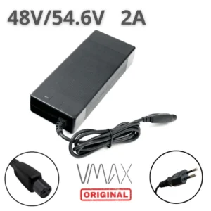 1 Ladegerät 48V/54,6V 2A, GX12-3-Buchse, VMAX ORIGINAL